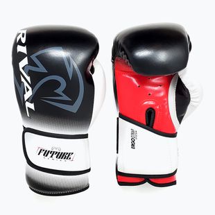 Guanti da boxe Rival RS-FTR Future Sparring nero/bianco/rosso