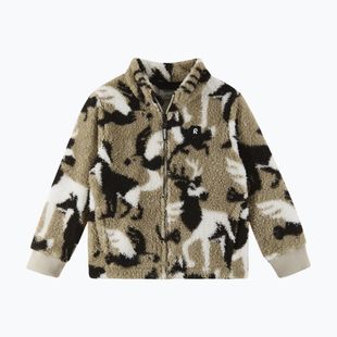 Felpa in pile da bambino Reima Turkkinen beige terra