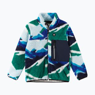 Felpa con cappuccio in pile per bambini Reima Turilas verde intenso