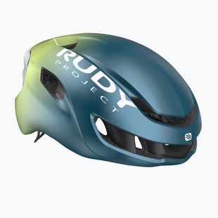 Casco da ciclismo Rudy Project Nytron blue avio/apple green metal matte