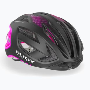 Casco da bici Rudy Project Egos nero/rosa fluo opaco