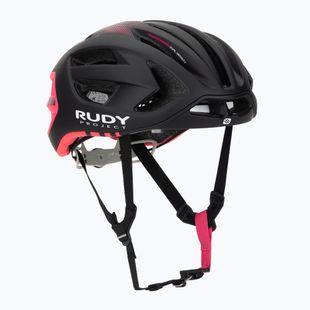 Casco da bici Rudy Project Egos nero/rosa fluo opaco