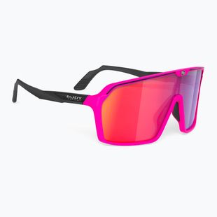 Occhiali da sole Rudy Project Spinshield rosa fluo/nero opaco/rosso multilaser