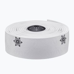 SUPACAZ Super Sticky Kush Galaxy nastro bianco/stampa nera/tasselli neri ano fascia manubrio