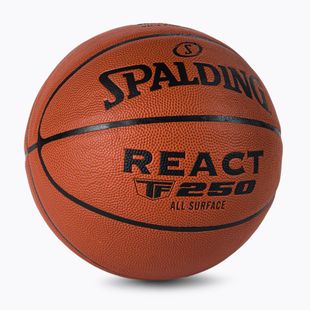 Spalding TF-250 React Logo FIBA basket arancione