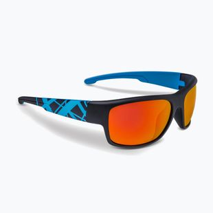 Occhiali da sole Aztron Avatar-X2 matt black/gloss blue/polarized sahara red mirror/brown