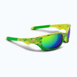 Occhiali da sole per bambini Aztron Shine spark lime/wayve/polarized green/yellow mir/grey