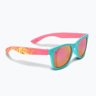 Occhiali da sole per bambini Aztron Candy candy pink/twisty/polarized rainbow pink mir/grey.