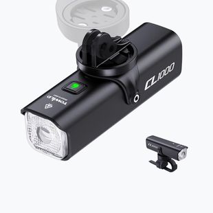 Faro anteriore per bici Towild CL1000 black