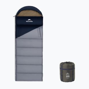 Sacco a pelo Naturehike U450 Sunny Day Left navy blue/ligth blue