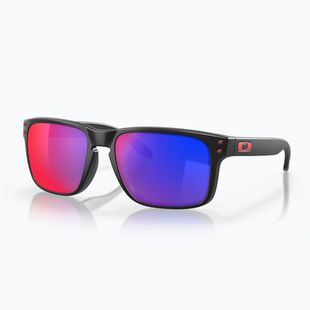 Occhiali da sole Oakley Holbrook nero opaco/rosso positivo iridium