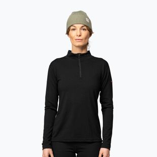 Felpa termica donna Devold Breeze Merino 150 Zip Neck black