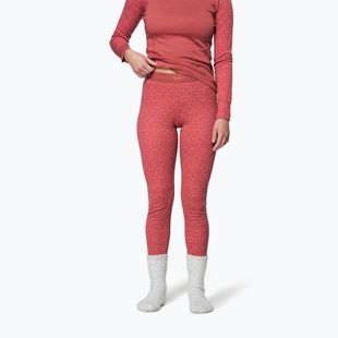 Pantaloni termici da donna Devold Duo Active Merino 205 Longs marsala