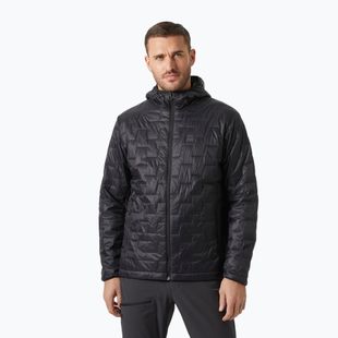 Giacca ibrida Helly Hansen Lifaloft Insulator da uomo con cappuccio nero opaco