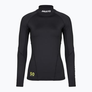 Maglia a maniche lunghe da nuoto da donna Musto Championship Rash Guard black