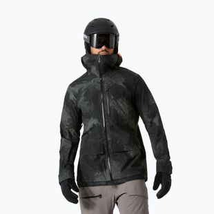 Giacca da sci da uomo Helly Hansen Ridge Infinity Shell nero marmo