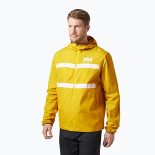 Giacca a vento da uomo Helly Hansen Salt Striped Windbreaker oro rush
