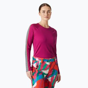 Maglia termica da donna Helly Hansen Lifa Active Stripe Crew magenta 2.0