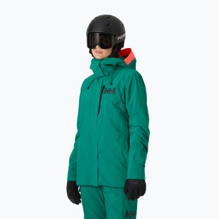 Giacca da sci Helly Hansen Powshot emerald da donna
