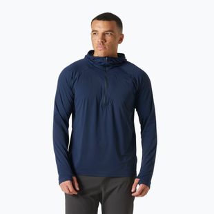Felpa trekking da uomo Helly Hansen Shine Solen 1/2 Zip Hoodie navy