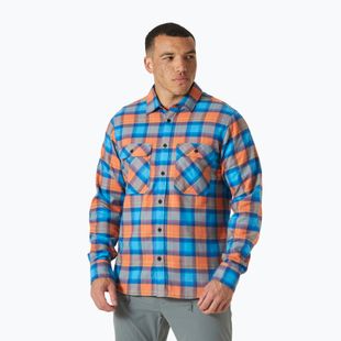Helly Hansen Uomo Lokka Camicia a quadri in flanella organica bonfire fjell