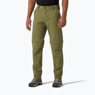 Pantaloni softshell Helly Hansen da uomo Brono Softshell Zip Off terrain verde