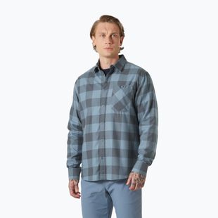 Camicia Helly Hansen Aker Flannel LS da uomo a quadri di bufalo verde giungla