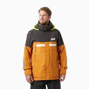 Giacca da pioggia Helly Hansen Pier 4.0 senape da uomo