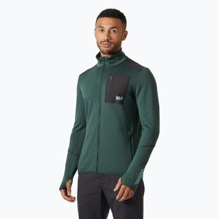 Felpa da trekking Helly Hansen Lifa Merino Midlayer uomo verde giungla