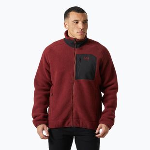 Felpa Helly Hansen Panorama Pile Block Uomo rosso mars