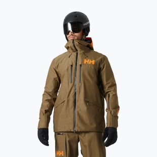Giacca da sci Helly Hansen da uomo Garibaldi 2.0 seppia
