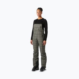 Pantaloni da sci da donna Helly Hansen Legendary Insulated Bib pebble broxburn plaid aop