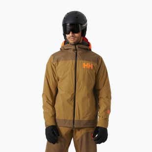 Helly Hansen Powdreamer 2.0 giacca da sci da uomo color seppia