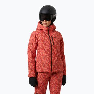 Giacca da sci da donna Helly Hansen Valdisere 3.0 red floral aop
