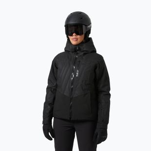Giacca da sci da donna Helly Hansen Valdisere 3.0 black embossed stripes