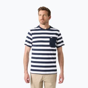 Maglietta da uomo Helly Hansen Hudson navy stripe