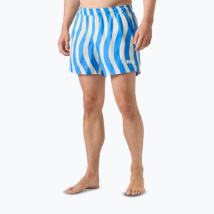 Pantaloncini da vela da uomo Helly Hansen Newport Trunk 4.5" ultra blue floating stripe