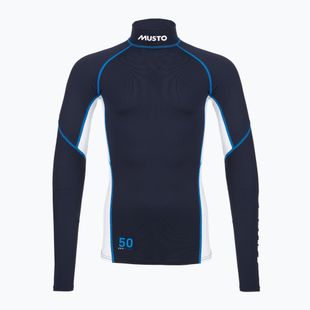 Maglia a maniche lunghe da nuoto uomo Musto Championship Rash Guard navy/white