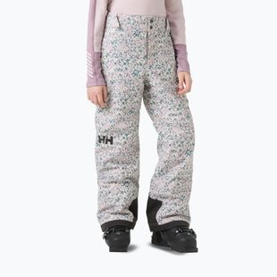 Pantaloni da sci per bambini Helly Hansen Diamond purple clay aop