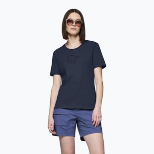 Maglietta da donna NORRONA Cotton Viking indigo night/sky captain