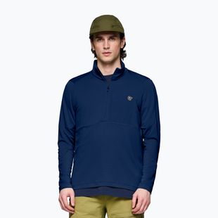 Felpa trekking da uomo NORRONA Femund Warm1 Zip Neck indigo night