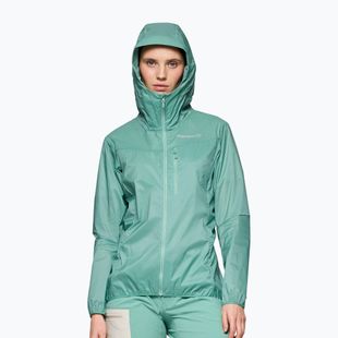 Giacca antivento da donna NORRONA Faketind Aero60 Zip Hood aqua haze