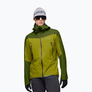 Giacca antipioggia da uomo NORRONA Falketind Gore-Tex golden lime/pesto