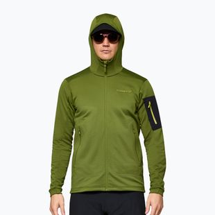 Felpa trekking da uomo NORRONA Falketind Warm2 Stretch Hood pesto