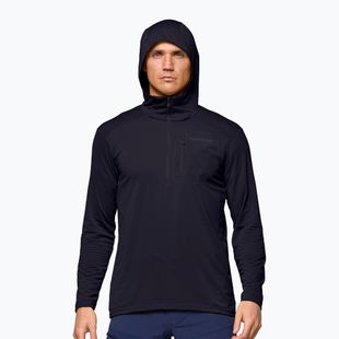 Felpa da trekking uomo NORRONA Falketind Warm1 Hood caviar black