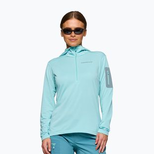Felpa da trekking da donna NORRONA Falketind Warm1 Hood aqua haze/trooper
