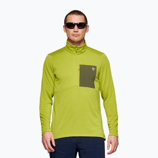 Felpa trekking da uomo NORRONA Femund Warm1 Zip Neck golden lime/olive night