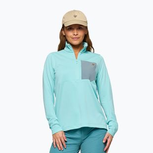 Felpa da trekking da donna NORRONA Femund Warm1 Zip Neck aqua haze/trooper