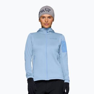Felpa da trekking donna NORRONA Falketind Warm2 Stretch Hood cashmere blue/allure