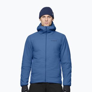 Giacca imbottita da uomo NORRONA Femund Thermo60 Zip Hood dark blue